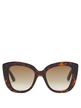 Gucci + GG-Logo Butterfly Sunglasses