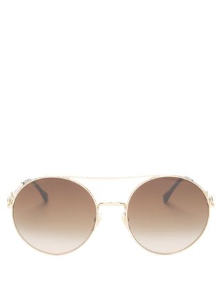 Gucci + Horsebit Aviator Sunglasses