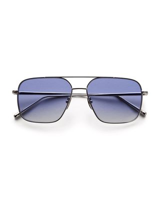 Chimi + Steel Aviator Indigo Sunglasses