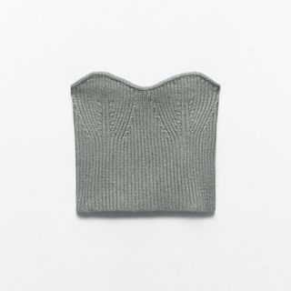 Zara + Cropped Knit Top