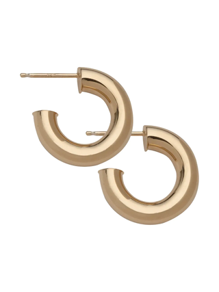 Jennifer Zeuner Jewelry + Lou 14K Goldplated Hoop Earrings
