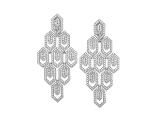 Bulgari + Serpenti White Gold Earrings