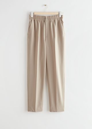 & Other Stories + Tapered Elasticated Waist Trousers
