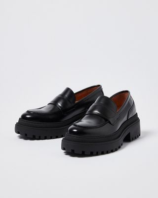 Shoe the Bear + Iona Black Leather Loafers