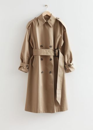 & Other Stories + Wide Belt Trench Coat