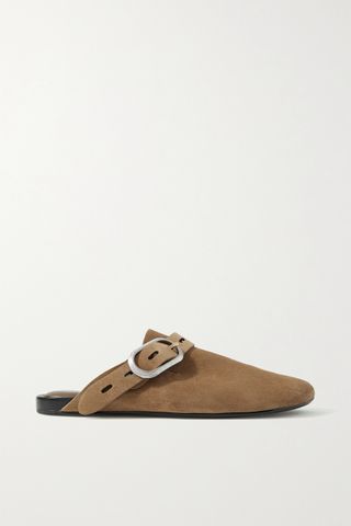 Rag 
Bone + Ansley Buckled Suede Slippers