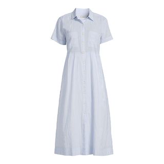 Free Assembly + Short Sleeve Maxi Shirt Dress