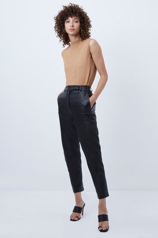 French Connection + Alaricia Leather Trousers