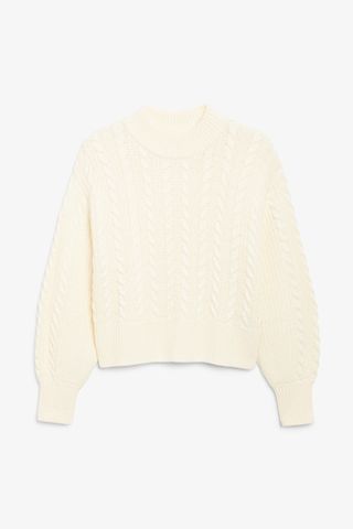 Monki + Cable-Knit Sweater