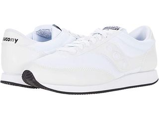 Saucony Originals + Hornet Sneakers in White/White