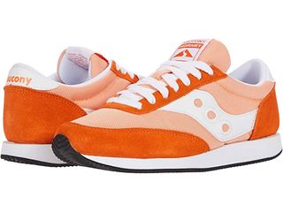 Saucony Originals + Hornet Sneakers in Orange/White