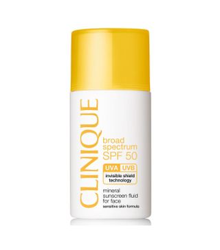 Clinique + Broad Spectrum SPF 50 Mineral Sunscreen Fluid for Face