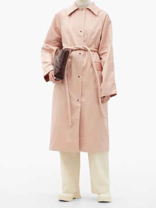 Kassl Editions + Original Belted Satin Trench Coat