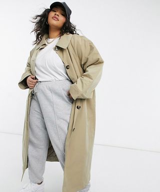 ASOS + Boyfriend Trench With Quilted Liner