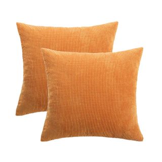 Unique Bargains + 2-Pack Corduroy Pillow Covers