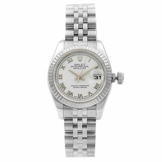 Rolex + DateJust 18k White Gold Watch