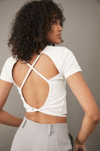 Urban Outfitters + Madie Cross Back Tie-Up Top