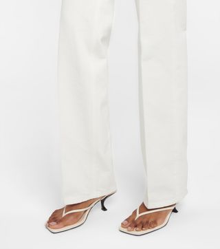 The Row + Constance Leather Thong Sandals