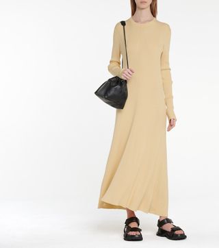Jil Sander + Merino Wool-Blend Midi Dress
