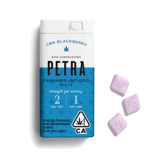 Kiva Confections + Petra Blackberry CBN Mints