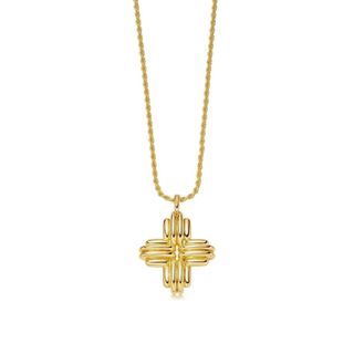 Missoma + Lucy Williams Large Ridge Cross Necklace