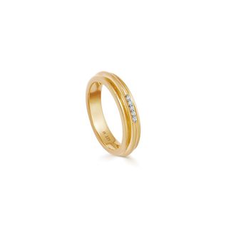Missoma + Lucy Williams Gold Pave Ridge Ring