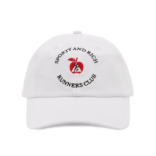 Sporty & Rich + Big Apple Embroidered Cotton-Twill Baseball Cap