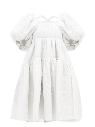 Cecilie Bahnsen + Edwig Tie-Back Quilted Dress