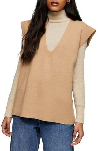 Topshop + V-Neck Sweater Vest