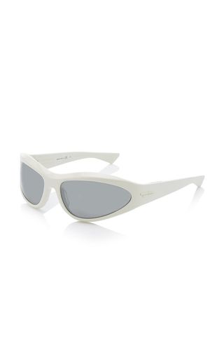Bottega Veneta + Acetate Wrap-Around Sunglasses