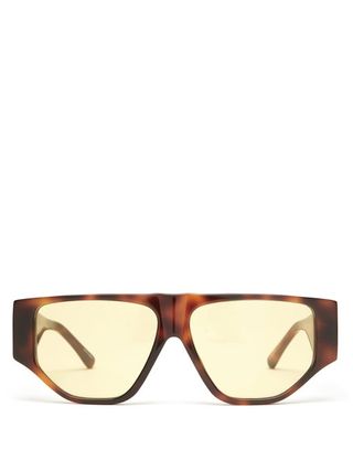 The Attico + Ivan Oversized Tortoiseshell-Acetate Sunglasses
