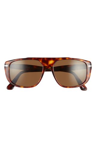 Persol + Polarized Rectangle Sunglasses