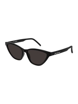 Saint Laurent + Monochromatic Cat-Eye Sunglasses