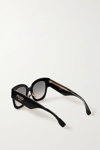 Fendi + Oversized D-Frame Acetate Sunglasses