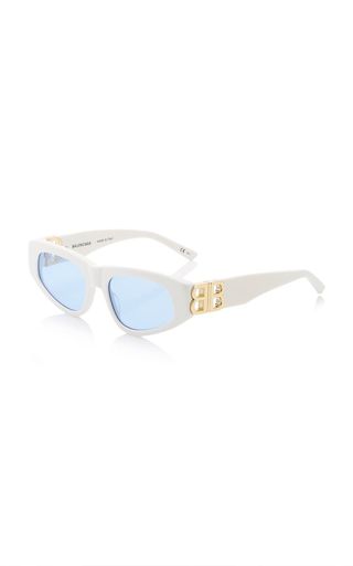 Balenciaga + Dynasty Cat-Eye Acetate Sunglasses