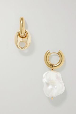 Timeless Pearly + Gold-Plated Pearl Earrings