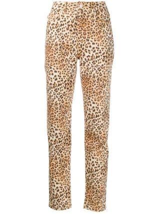 Fiorucci + Tara Leopard Print Jeans