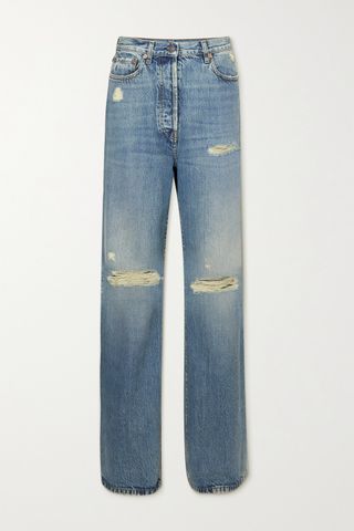 Gucci + Distressed Organic Boyfriend Jeans
