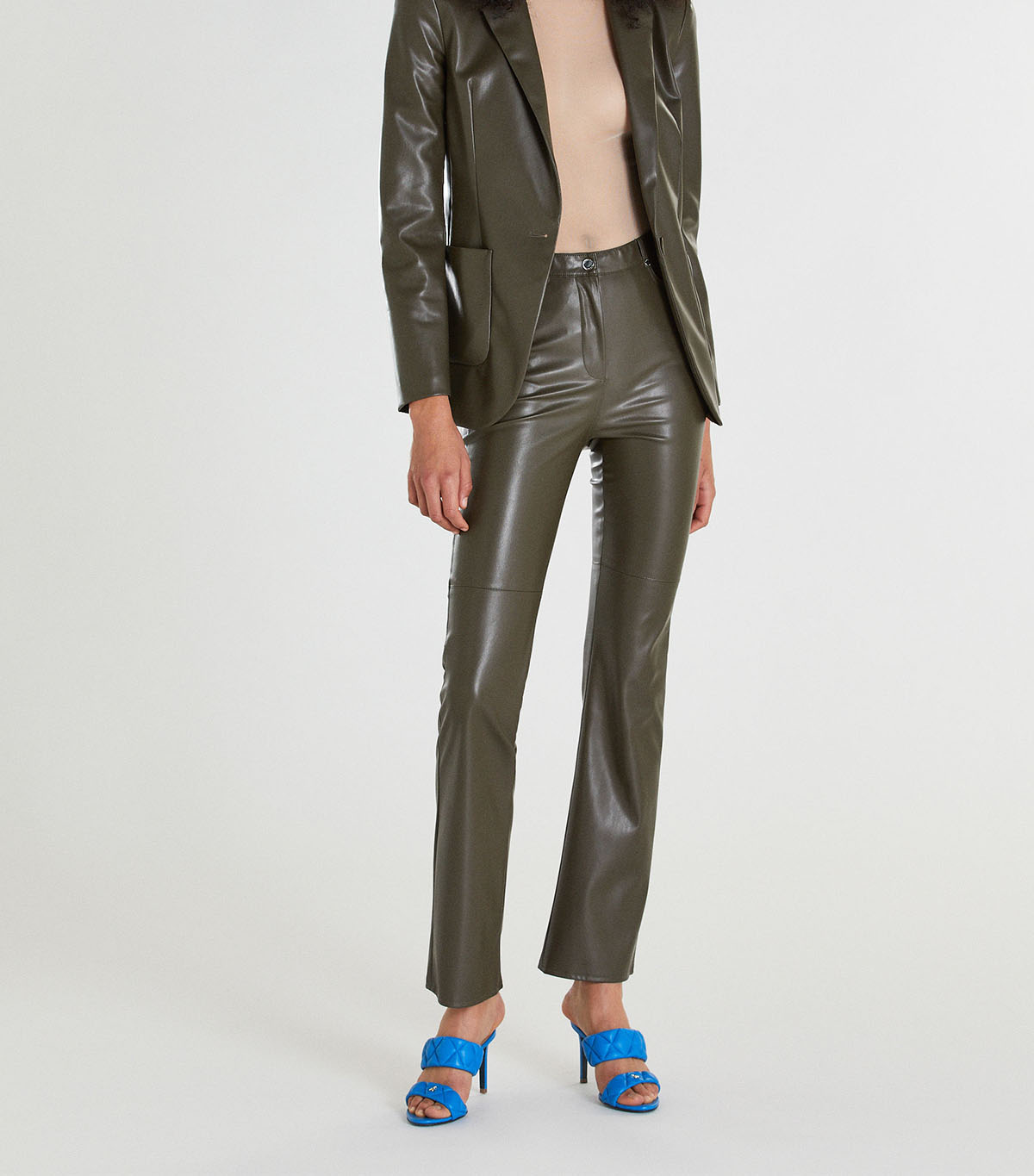 Patrizia Pepe + Faux Leather Slim Pants