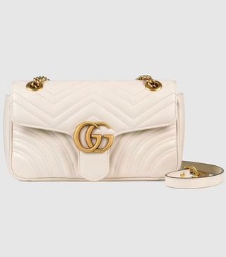 Gucci + GG Marmont Small Matelassé Shoulder Bag
