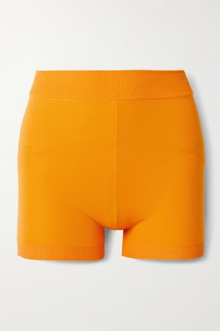 Nagnata + Yoni Technical-Knit Organic Cotton-Blend Shorts