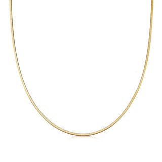Missoma + Lucy Williams Gold Square Snake Chain Necklace