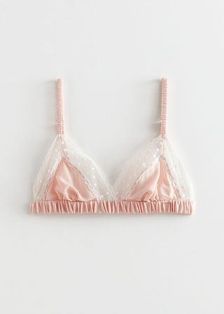 & Other Stories + Silk Lace Soft Bra