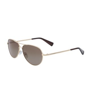 Cole Haan + Classic Aviator Sunglasses in Gold