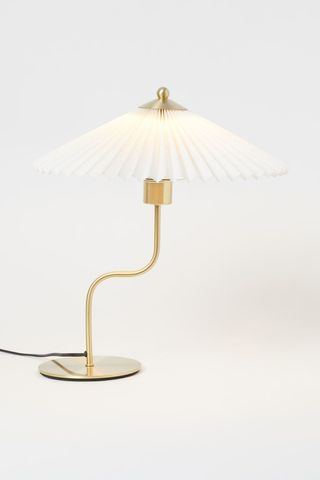 H&M + Pleated-Shade Table Lamp