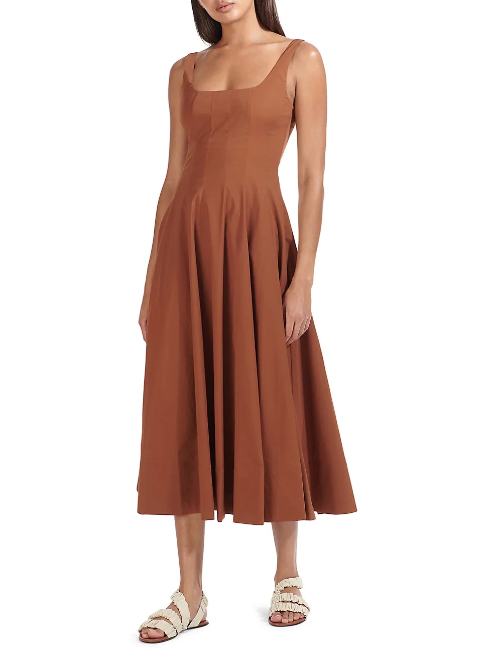 Staud + Wells Midi Dress