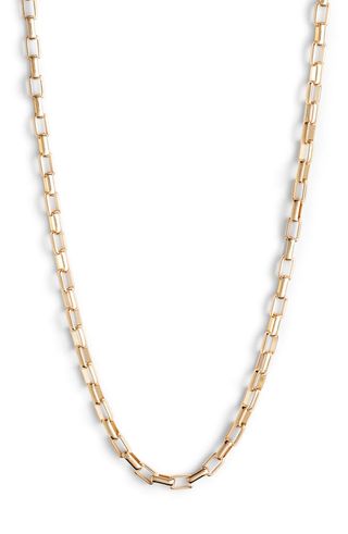 Halogen + Box Chain Collar Necklace