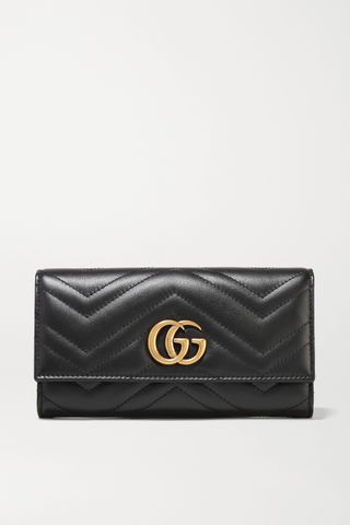 Gucci + GG Marmont Quilted Leather Wallet