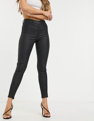 New Look + Faux Leather Coated Jeggings