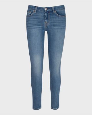 7 for All Mankind + b(air) Ankle Skinny Jeans